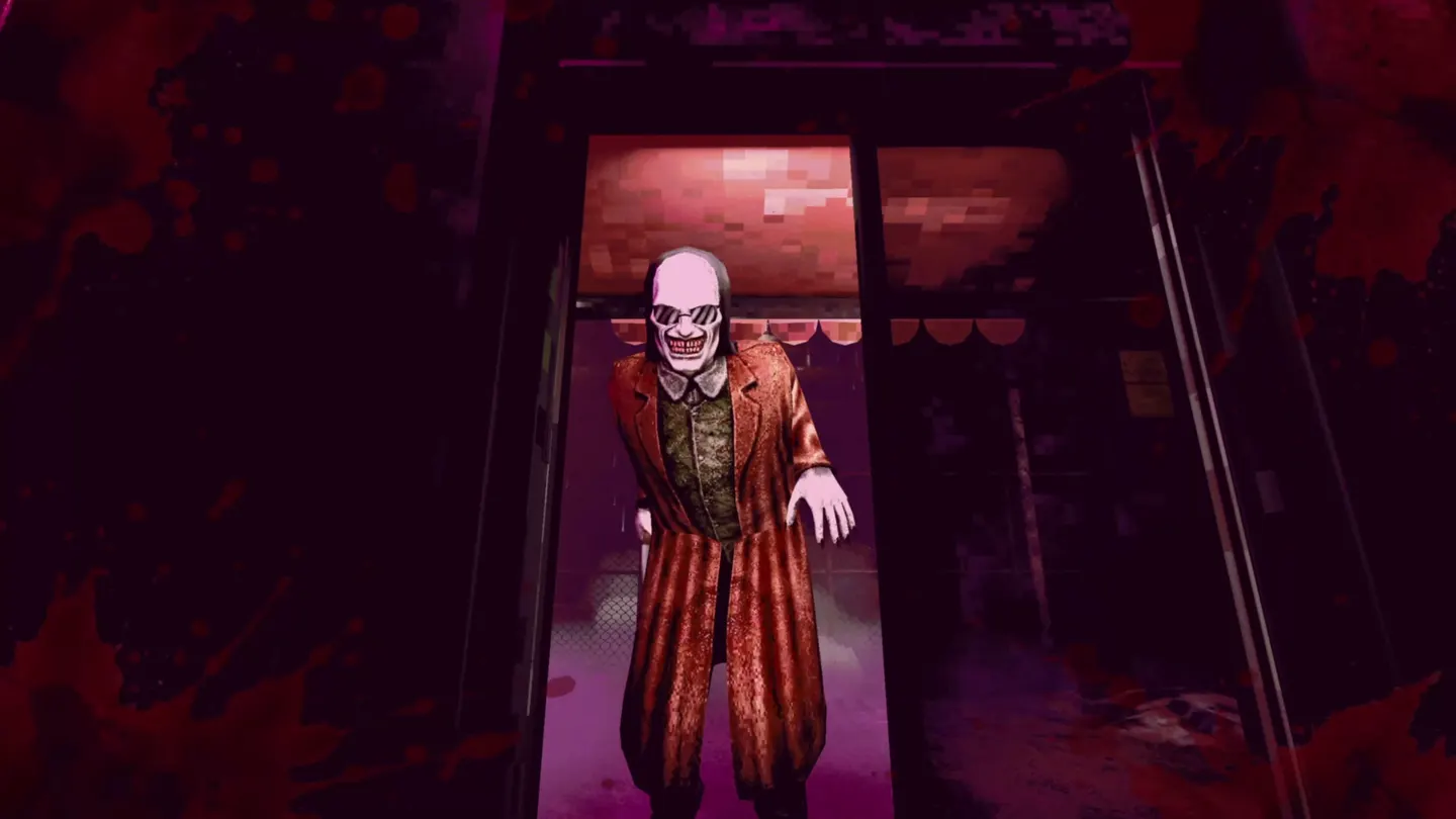 A threatening workplace encounter from the official gameplay gallery.