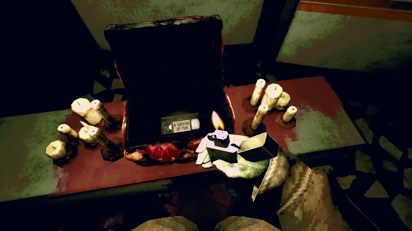 A VHS tape tied to the Skin Stapler investigation.